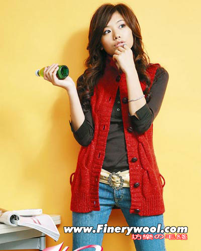 <em>手工编织</em>粗线棒针毛衣,2008毛衣风向标 编织博