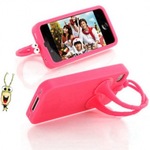 【热销】可爱蝈蝈 iphone4手机壳 4S苹果手机套 3D手机壳批发