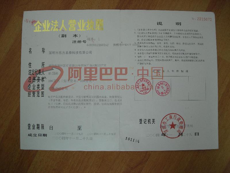 经营许可类证书