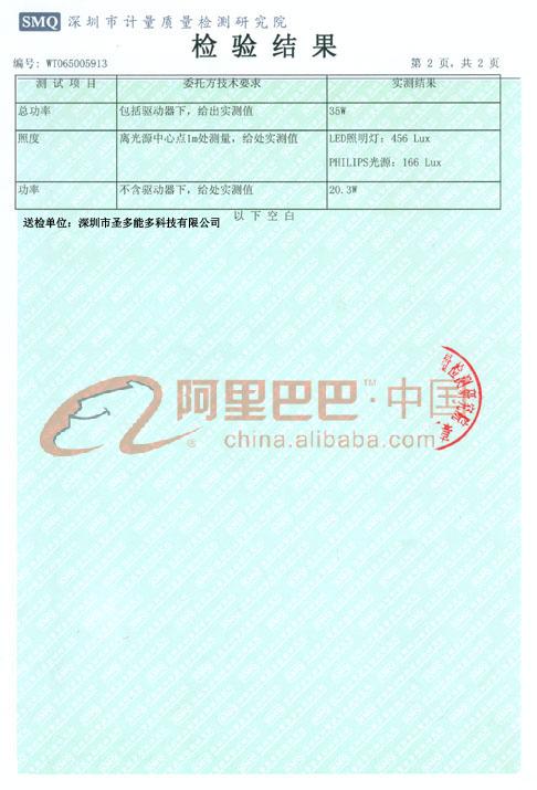 检验报告(WT065005913)第二页