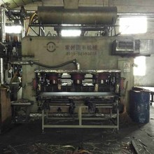 圓豐貼面熱壓機，二手刨花板中纖板貼面熱壓機 出售