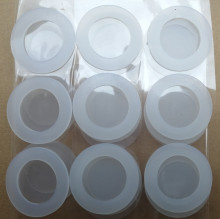 廠家批發硅膠墊片圓孔墊片透明防水密封硅膠圈圓形膠帶自粘防滑墊