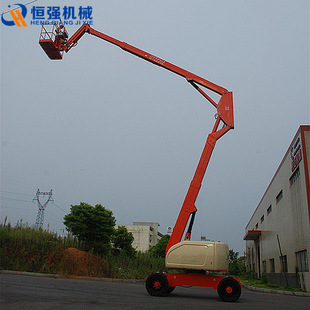 360度旋轉16米高空作業車   自行走曲臂式升降機電動防滑載人