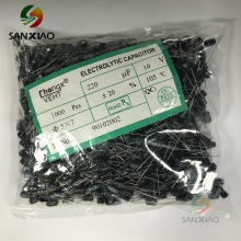 CHONGX廠家直銷 插件鋁電解電容8*12MM 100V22UF 33UF 47UF直插