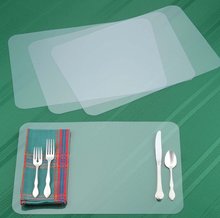 亞馬遜熱銷 塑料透明兒童餐墊 透明桌墊 兒童食物墊 Placemat