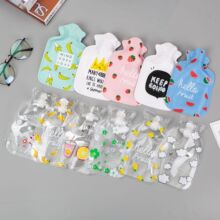 可愛注水熱水袋批發卡通pvc暖手寶印刷logo禮品小型灌水暖水袋