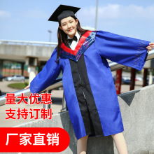 現貨批發碩士服 大學畢業禮服專業生產成人學士服垂布披肩