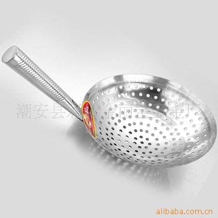 【不锈钢油鼓漏、勺子、漏勺、大漏勺】价格,厂家,图片,刀叉,潮安县彩塘镇皇厨不锈钢制品厂-马可波罗网