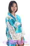 传统女士日本和服/万圣节/表演服/湖蓝仙女图