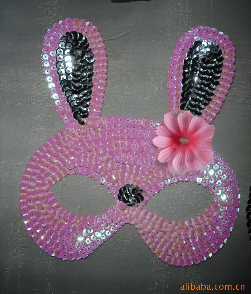 【厂家热销】出口日韩欧美 复活节兔子亮片面具图片,【厂家热销】出口日韩欧美 复活节兔子亮片面具图片大全,东莞市朵朵饰品有限公司-马可波罗网