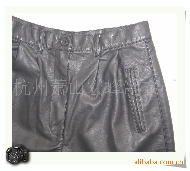 外贸pu仿皮 @<em>女式短裤@ 制作</em>/加工,外贸pu仿