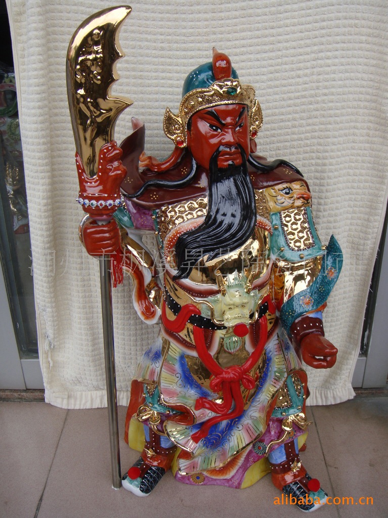 供应陶瓷-石湾立刀关公--18寸--30寸