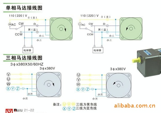 供应齿轮减速马达