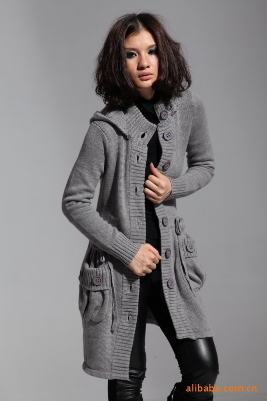 2010秋冬新款 女式<em>毛衣</em>外套 欧韩<em>时尚毛衣</em>风衣