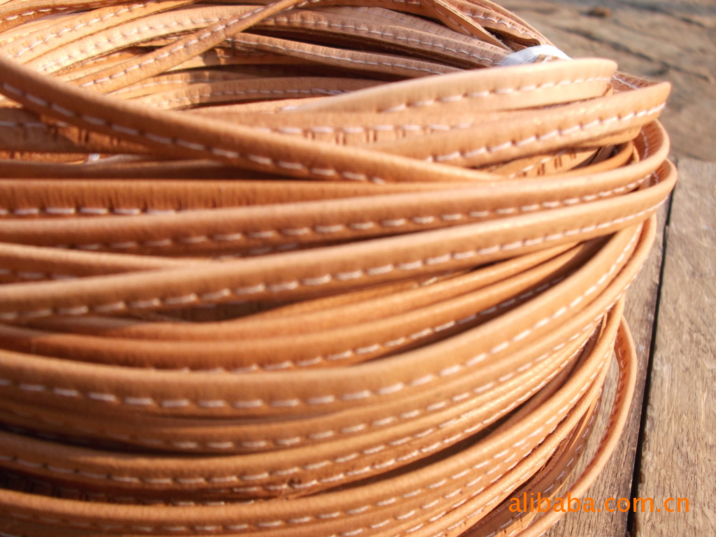 牛皮革-双折扎边牛皮绳,颜色多,品种全-牛皮革尽在