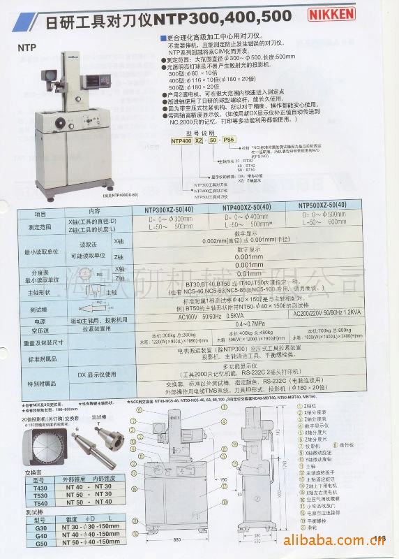供应NIKKEN日研对刀仪