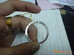 供应旭瀚赠品激光丝印冲压刻字LOGO平面钥匙圈【小批量定做】