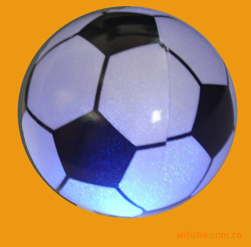 PVC充气夜光足球 充气沙滩球 充气篮球 0.20、