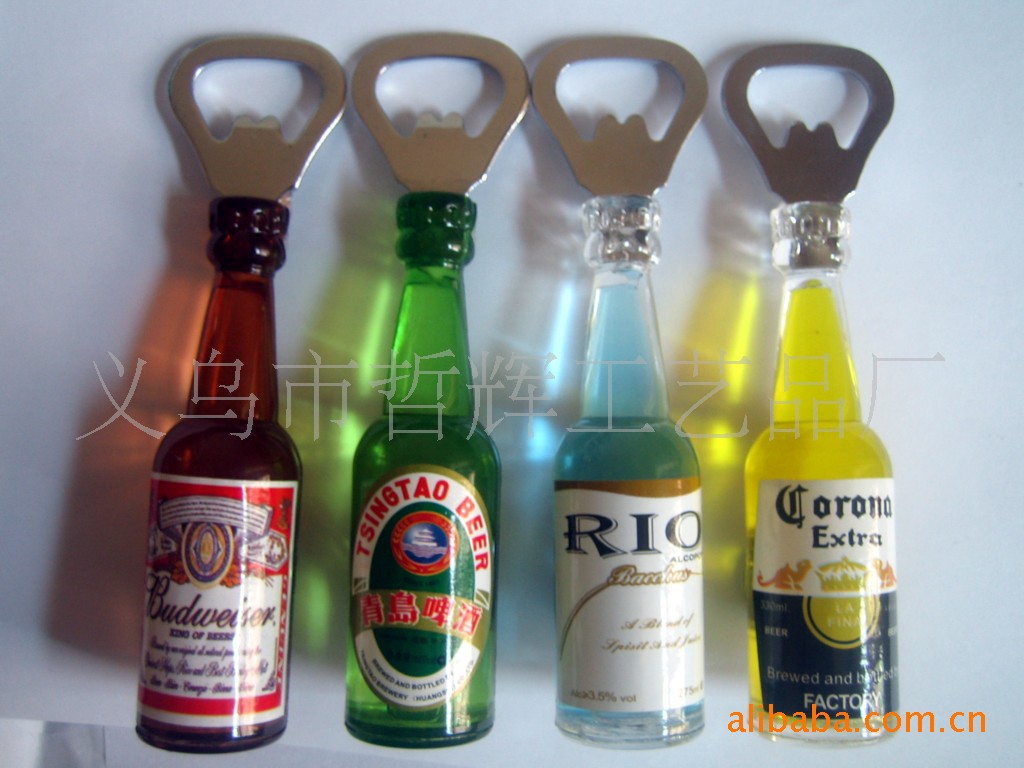 供应啤酒瓶广告开瓶器（压克力啤酒瓶形商标广告开瓶器）哲辉05详情1