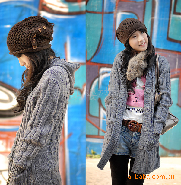 装批发2013秋冬季新款女装双件套条纹<em>毛衣</em>图