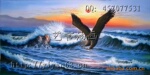 DX-FJ0215批发手绘装饰大展鸿图风海景油画