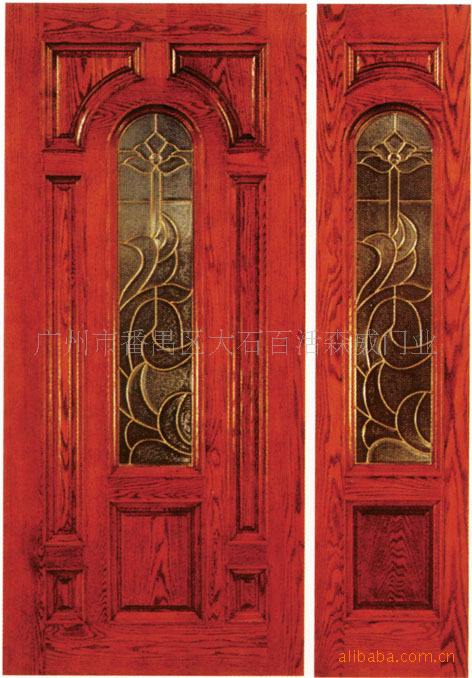 【[ 豪华别墅门] 纯天然实木门】价格,厂家,图片