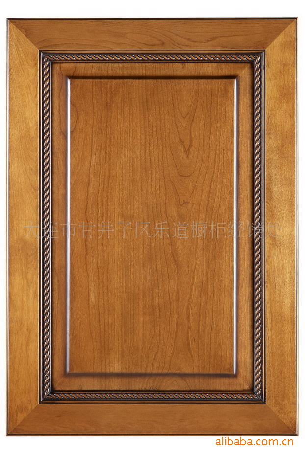 实木橱柜门板\/乐道整体橱柜价格及生产厂家[大