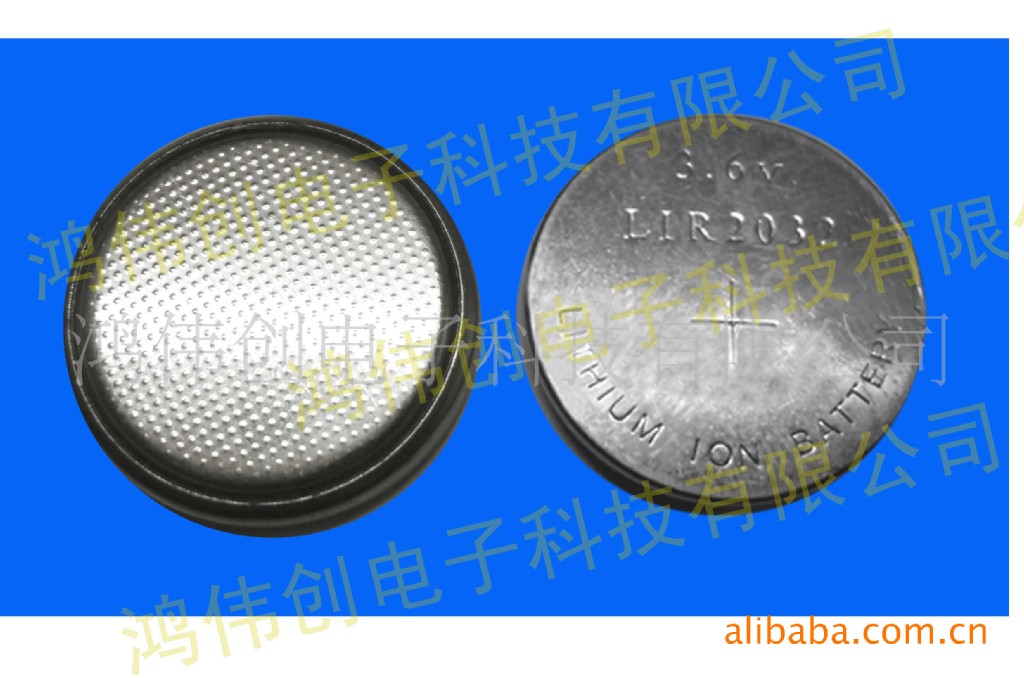 【新能源可充电纽扣电池lir2032,高品质,标准电