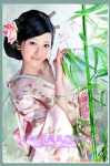 日本和服套装情趣 万圣节 影楼拍照 玉色粉花