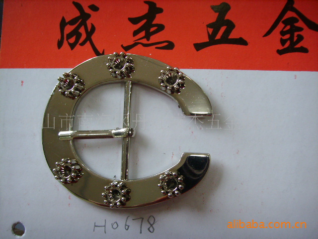 【流行时尚白叻色锌合金皮带扣 厂家直销】流