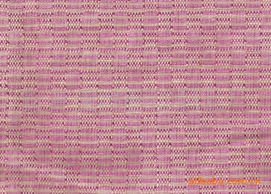 21S棉麻梅红方块布