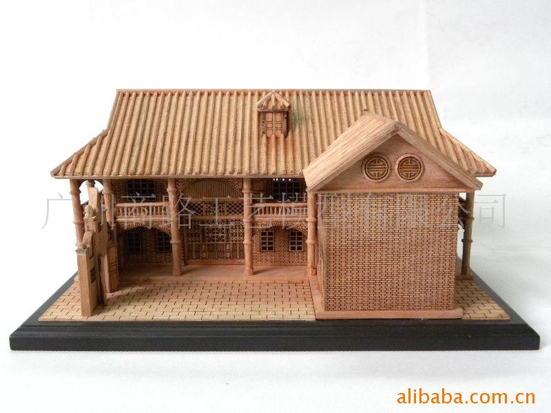 遵义会址模型,历史纪念品,政府礼品,木制建筑模型,木质古建模型