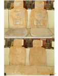 2011款冬季PP绒汽车座垫--水仙花开 浅灰色
