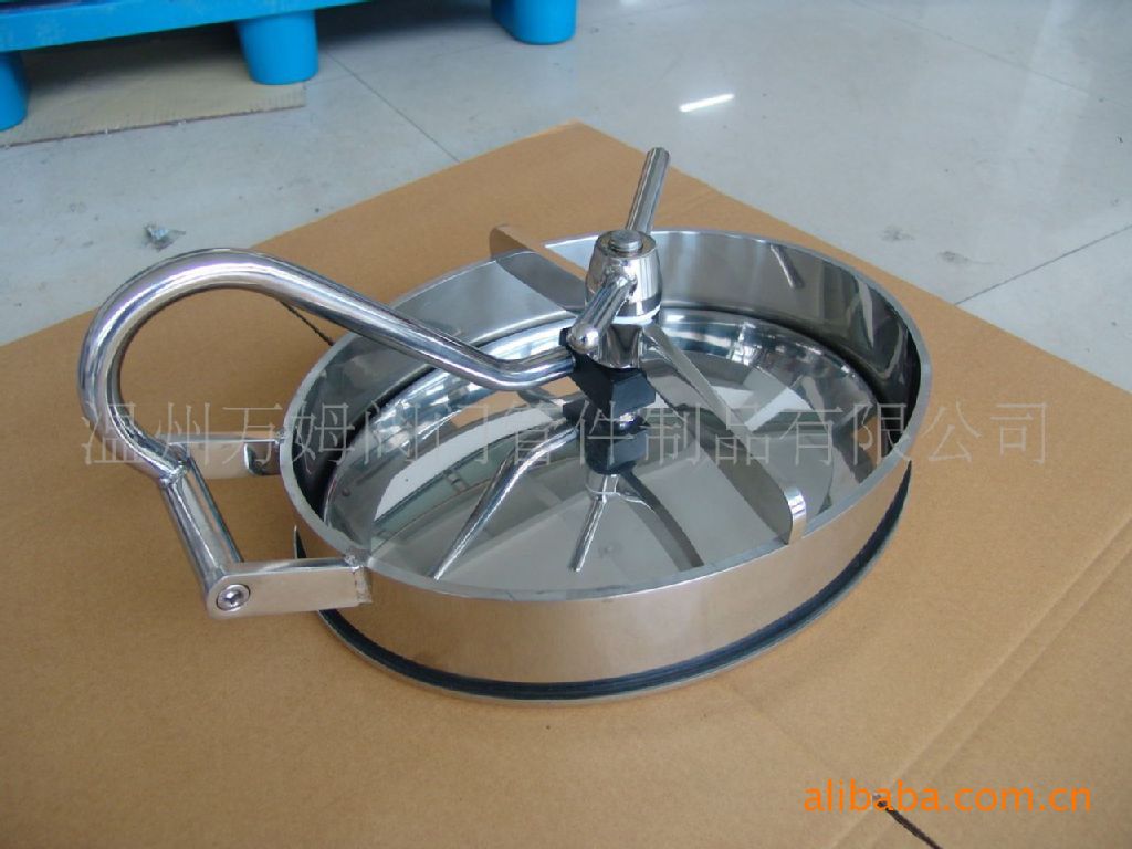 卫生级椭圆人孔,内开椭圆人孔 YAC型不锈钢 3