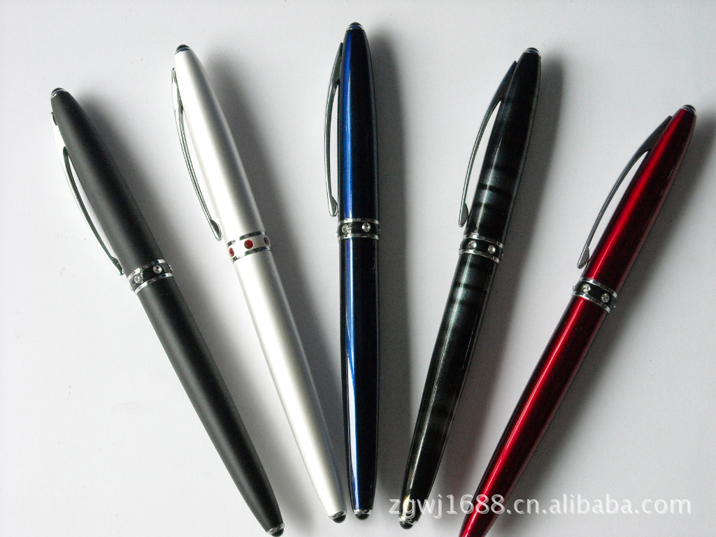 【钢笔、礼品笔,金豪钢笔1300 彩色金属笔杆,镶