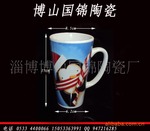 厂家专业生产各种精美 陶瓷杯 V型漏斗杯 马克杯 杯子 卡通杯