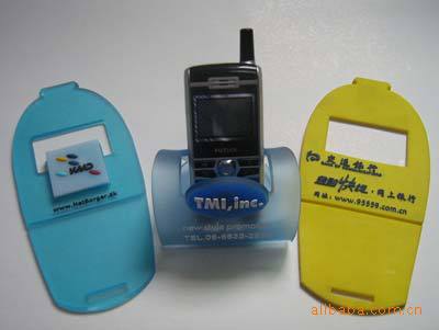 PVC软胶来电闪手机座，卡通手机座，广告促销礼品 