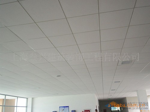 石膏pvc贴膜板吊顶 有各种花纹 承接吊顶工程18917688500