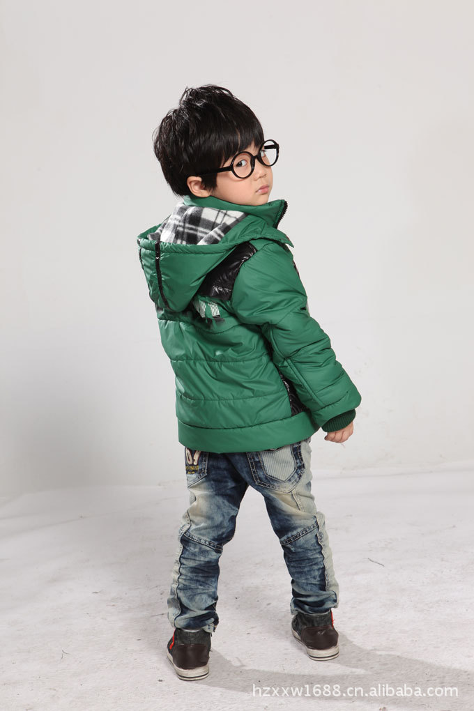 2011秋冬季装<em>新款</em> 男中大童 <em>日韩</em>棉袄<em>衣服</em> <em>开衫</em>