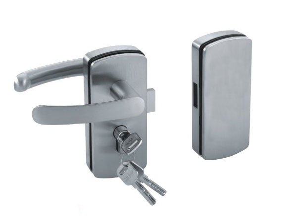 玻璃门锁 HJ-118A单边执手门锁(左开)图片,玻璃