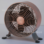 仿古6吋闹钟风扇|台式铁扇|迷你金属|6寸扇|两档调速|6寸|9寸