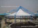 东莞纸业公司污水池加盖膜结构密封罩工程