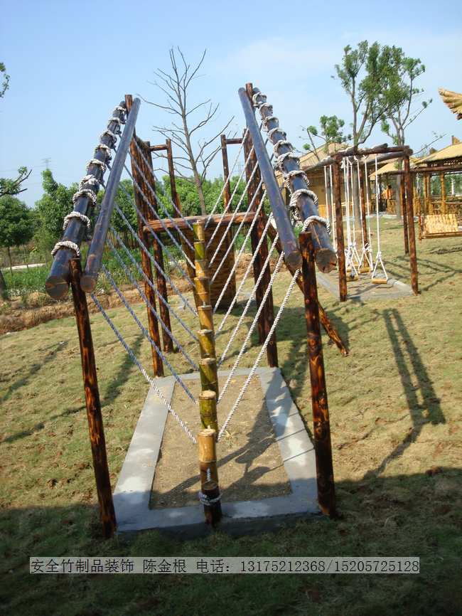 竹木加工-包工程室外休闲竹制建筑 安全农家乐