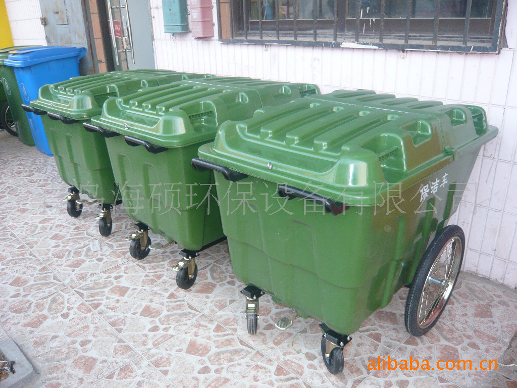 其他公共环卫设施-厂家生产塑料保洁车,手推垃