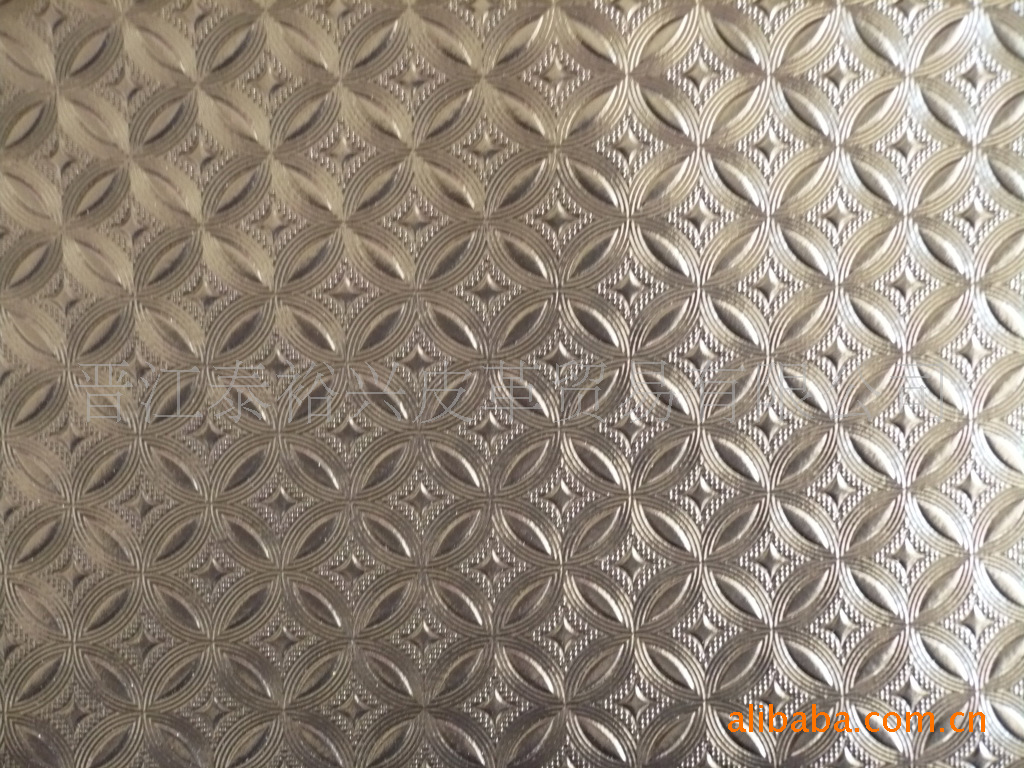 铜钱纹合成革pvc人造革价格及生产厂家[晋江泰