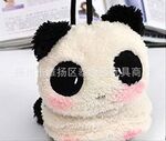 厂家直销 毛绒玩具 特! 萌萌熊猫 和小兔 好友耳罩 卖萌耳套