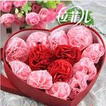 促销母亲节礼品/礼盒装康乃馨香皂花礼盒 教师节礼品 混批