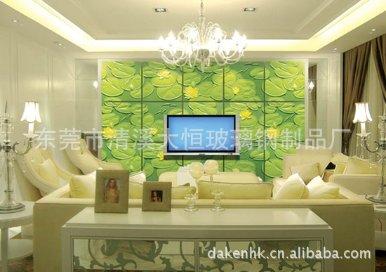 3d立体浮雕画,玻璃钢环保家装新材料,大恒工厂