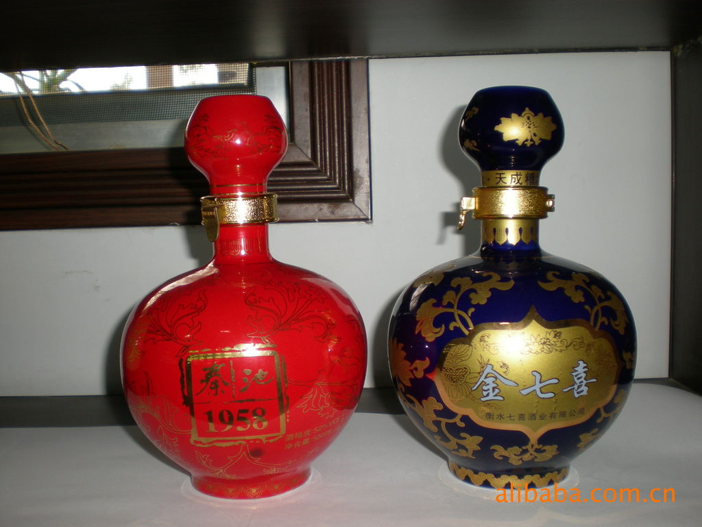 批发采购保温杯-淄博陶瓷 工艺品酒瓶、精品陶