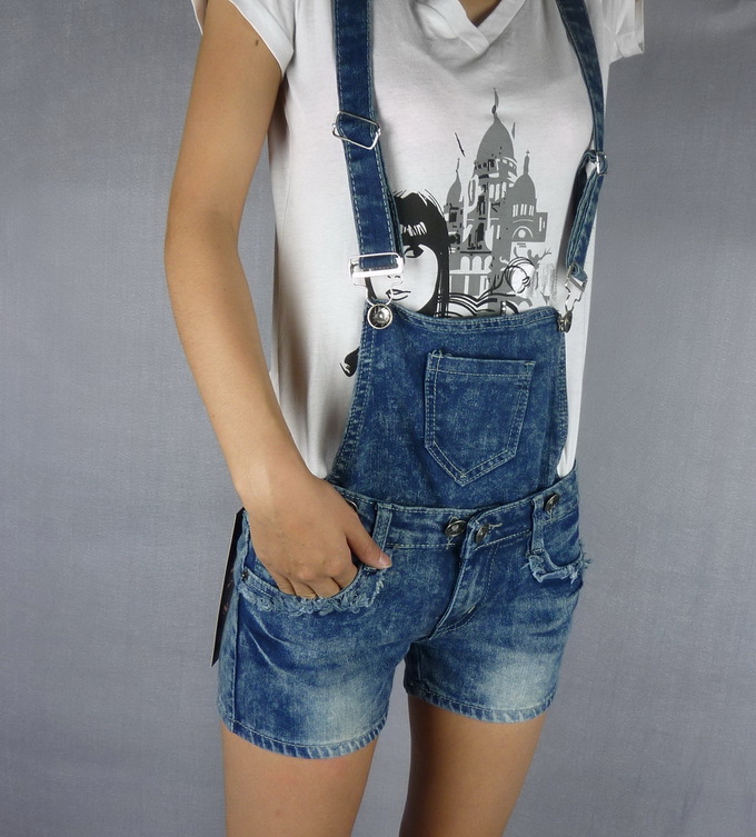 批发供应女式<em>牛仔</em>裤 <em>牛仔短裤</em>热裤 <em>背带</em>裤韩版